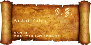 Vattai Zelma névjegykártya